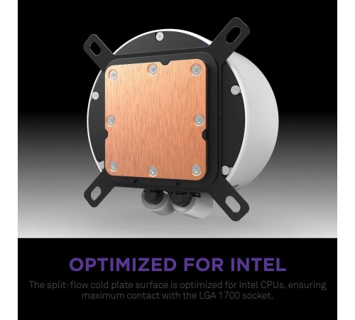 Система жидкостного охлаждения для ПК/ Water Cooling System NZXT Kraken Elite 420 RGB (350W, 420mm, LED temp., White/ Fans: 3x140mm, 98.61CFM, 34.5dBA, 2000RPM/ Pump height 65mm, 2800RPM, Rad thickness 27mm/ S: 1851, 1700, 1200, 115X, AM5, AM4)