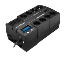 ИБП CyberPower BR1200ELCD, Line-Interactive, 1200VA/720W, 8 Schuko розеток, USB&USB Charger, RJ11/RJ45, LCD дисплей, Black, 0.33х0.2х0.01м., 9кг./ UPS Line-Interactive CyberPower BR1200ELCD 1200VA/720W USB/RJ11/45 (4+4 EURO)
