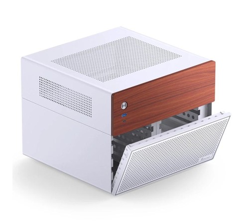 Корпус без блока питания/ Case JONSBO N4, Mini-Tower, 1x120mm, 1xUSB-A 3.0 + 1xUSB-C 3.2, SFX PSU Support, mATX, mITX White
