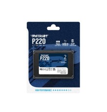 Твердотельный накопитель Patriot SSD P220 2TB SATA3 2.5" R550/W500 TBW 960TB 3D NAND