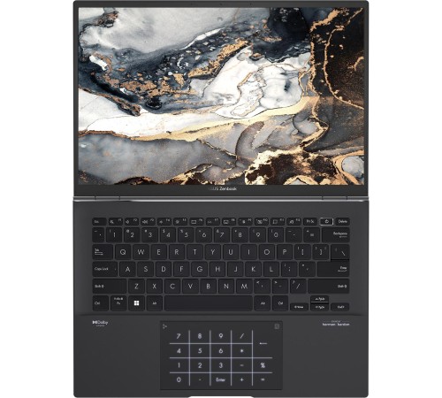 Ноутбук/ ASUS UM3402YA-KP783W 14"(2560x1600 (матовый) IPS)/AMD Ryzen 5 7430U(2.3Ghz)/8192Mb/512PCISSDGb/noDVD/Int:AMD Radeon/Cam/BT/WiFi/75WHr/war 1y/1.35kg/Jade Black/Win11Home + NumberPad; алюм корп; +чехол Ноутбук/ ASUS UM3402YA-KP783W 14"(2560x1600 (матовый) IPS)/AMD Ryzen 5 7430U(2.3Ghz)/8192Mb/512PCISSDGb/noDVD/Int:AMD Radeon/Cam/BT/WiFi/75WHr/war 1y/1.35kg/Jade Black/Win11Home + NumberPad; алюм корп; +чехол