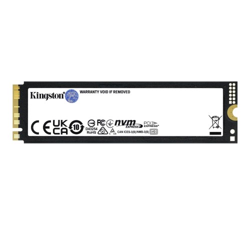 Твердотельный накопитель/ Kingston SSD Fury Renegade, 1024GB, M.2(22x80mm), NVMe, PCIe 5.0 x4, 3D TLC, R/W 14200/11000MB/s, IOPs 2 200 000/2 150 000, TBW 1000, DWPD 0.5 (60 мес)