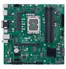 Материнская плата ASUS PRO B660M-C D4-CSM, LGA1700, B660, 4*DDR4, 4*SATA, 2*M.2, 2*USB 3.2, 2*USB 2.0, 1*PCIx16, 2*PCIx1, 2*DP+D-Sub+HDMI, mATX; 90MB19B0-M1EAYC
