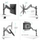 ONKRON кронштейн (держатель) для монитора 13"-34" дюймов настольный, черный G70