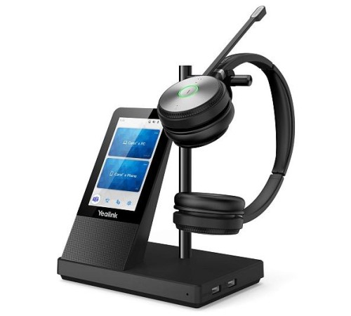 Гарнитура YEALINK WH66 Dual UC Дуо, Беспроводная, HD звук, 160м DECT, Шумоподав, Дисплей 4'', USB-хаб, Bluetooth, шт Гарнитура YEALINK WH66 Dual UC Дуо, Беспроводная, HD звук, 160м DECT, Шумоподав, Дисплей 4'', USB-хаб, Bluetooth, шт