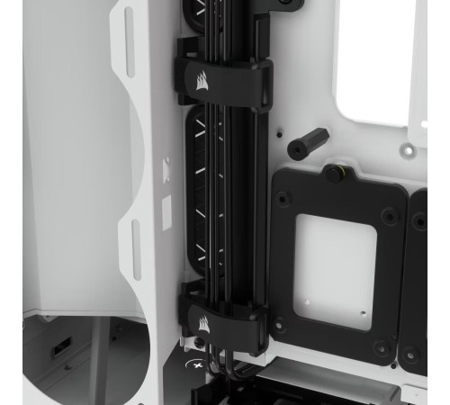Корпус без блока питания/ Case Corsair iCUE 5000X RGB, Midi-Tower, TG, 3x120mm RGB, 2xUSB-A 3.2, 1xUSB 3.2 Type-C, E-ATX, ATX, mATX, mITX White