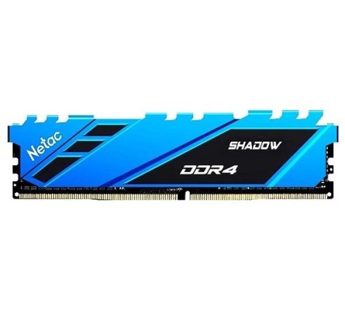 Оперативная память Netac Shadow 16GB DDR4-3200 (PC4-25600) C16 16-20-20-40 1.35V XMP Memory module (DIMM) Blue Оперативная память Netac Shadow 16GB DDR4-3200 (PC4-25600) C16 16-20-20-40 1.35V XMP Memory module (DIMM) Blue