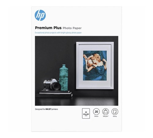 Бумага/ HP Premium Plus Glossy Photo Paper-20 sht/A4/210 x 297 mm Бумага/ HP Premium Plus Glossy Photo Paper-20 sht/A4/210 x 297 mm