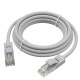 GCR Патч-корд прямой 25.0m UTP кат.5e, серый, позолоченные контакты, 24 AWG, литой, GCR-50803, ethernet high speed 1 Гбит/с, RJ45, T568B
