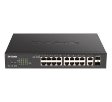 Коммутатор/ EasySmart L2 Switch 16х1000Base-T PoE, 2xCombo 1000Base-T/SFP, PoE Budget 130W