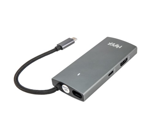 Док-станция/ Docking station HIPER USB-C HUB 6in1 (1*USB-C 100W PD, 1*HDMI 4K@60Hz, 2*USB-A 3.0 (5Gbps data), 1*USB-C 3.0 (5Gbps data), 1*RJ45 Gb) Док-станция/ Docking station HIPER USB-C HUB 6in1 (1*USB-C 100W PD, 1*HDMI 4K@60Hz, 2*USB-A 3.0 (5Gbps data), 1*USB-C 3.0 (5Gbps data), 1*RJ45 Gb)