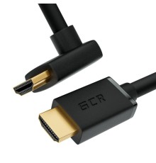 GCR Кабель 3.0m HDMI 2.0, M/M верхний угол, черный, HDR 4:2:2, Ultra HD, 4K 60 fps 60Hz/5K*30Hz, 3D, AUDIO, 18.0 Гбит/с, 28/28 AWG, GCR-52320