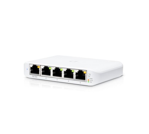 Коммутатор/ Compact, 5-port, Layer 2 switch that can be powered with PoE or a 5V USB-C adapter