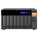 Полка расширения сетевого хранилища без дисков/ SMB QNAP TL-D800S SATA expansion enclosure, 8-tray 3,5"/2,5" w/o HDD. 2xSFF-8088, hardware RAID support, desktop version.
