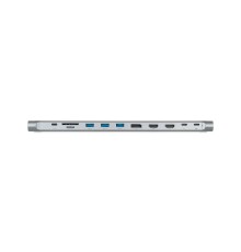 Док-станция для ноутбука/ NERPA laptop stand (1xUSB-C 100W PD, 2xHDMI 4K@30Hz, 1xDP 4K@30Hz, 3xUSB-A 3.0 (5Gbps data), 1xUSB-C 3.0 (5Gbps data), 1xTF/microSD, 1xSD/MMC, 1x3.5mm audio, 1xRJ45 Gb), USB-C power adapter 100W, power 100W USB-C cable 150cm, PD