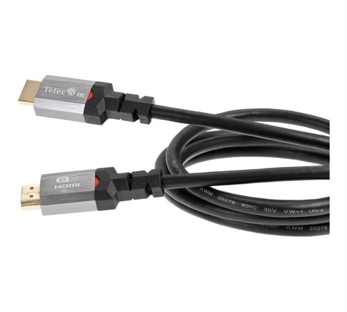 Кабель/ Кабель HDMI 19M/M,ver. 2.1, 8K@60 Hz 2m метал разъемы, Telecom <TCG365-2M>