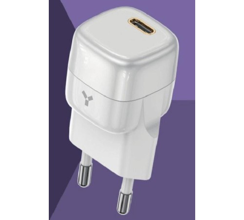 Сетевое зарядное устройство Accesstyle Grape 20WC White Silver Сетевое зарядное устройство Accesstyle Grape 20WC White Silver
