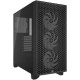 Корпус без блока питания/ Case Corsair 3000D RGB Airflow, Midi-Tower, TG, 3x120mm RGB, 2xUSB-A 3.2, E-ATX, ATX, mATX, mITX Black