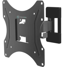 Кронштейн ONKRON/ 17-43" макс. 200*200, 1 колено, наклон -2º+12º, поворот 80º макс от стены 35-205мм, черный