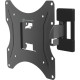 Кронштейн ONKRON/ 17-43" макс. 200*200, 1 колено, наклон -2º+12º, поворот 80º макс от стены 35-205мм, черный