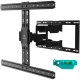 Кронштейн ONKRON/ 32-90" макс 400*600 наклон -5°/+10°, поворот ±45° Макс нагрузка 50кг, от стены 34-415мм, черный