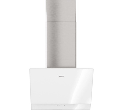 Вытяжка Franke/ Best, Вытяжка наклонная TEMPER 50 WH/SS, 50 см, 1000 м3/ч, сенсорное управление, LED освещение, 62 дБ, Угольный фильтр Ф-09 (опция), Основной цвет белый, Фальштруба нержавеющая сталь