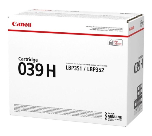 Тонер-картридж/ CANON CRG 039 H BK Тонер-картридж/ CANON CRG 039 H BK