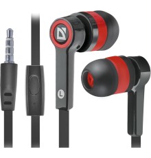 Defender Гарнитура для смартфонов Pulse 420 черный + красный, вставки