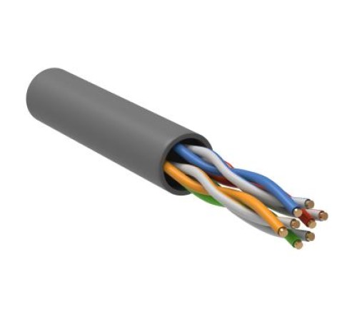 кабель Каб. в. п. U/UTP кат. 5 CCA 4 пары PVC 1м сер. GENERICA