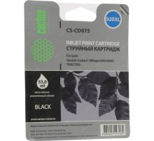-/ Картридж струйный Cactus CS-CD975 №920XL черный (56.6мл) для HP DJ 6000/6500/7000/7500