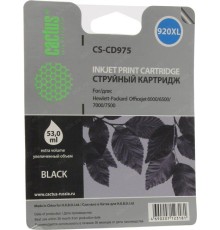 -/ Картридж струйный Cactus CS-CD975 №920XL черный (56.6мл) для HP DJ 6000/6500/7000/7500