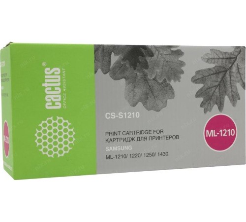 -/ Картридж лазерный Cactus CS-S1210 ML-1210D3 черный (2500стр.) для Samsung ML-1210/1220/1250/1430