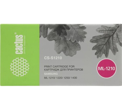 -/ Картридж лазерный Cactus CS-S1210 ML-1210D3 черный (2500стр.) для Samsung ML-1210/1220/1250/1430