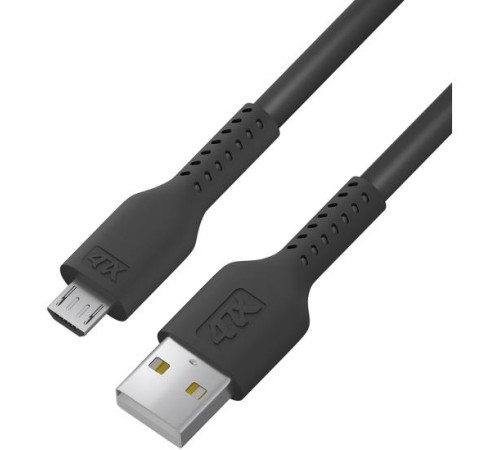 Кабель 0.5m MicroUSB, черный, черный ПВХ Кабель 0.5m MicroUSB, черный, черный ПВХ