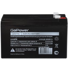 Аккумулятор свинцово-кислотный GoPower LA-1272 12V 7.2Ah