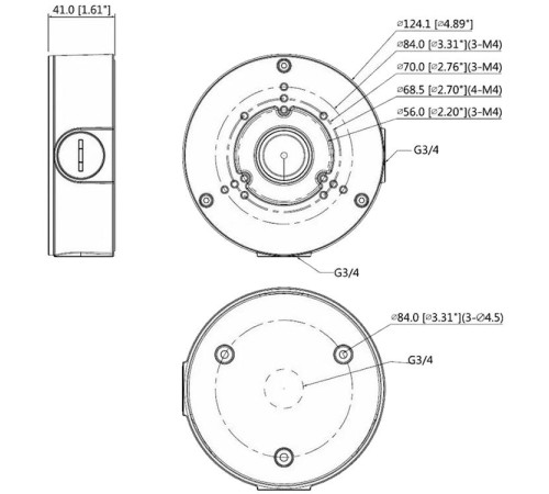 Монтажная коробка, Алюминий, IP66