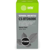 -/ Чернила Cactus CS-BTD60BK BTD60BK черный 108мл для Brother HL-T4000DW, DCP-T510W, DCP-T710W, MFC-T810W, MFC-T910DW, MFC-T4500DW, DCP-T420W, DCP-T520W, DCP-T720DW, DCP-T820DW, MFC-T920DW