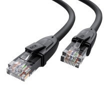 GCR Патч-корд прямой 2.5m UTP кат.6, черный, 24 AWG, ethernet high speed, RJ45, T568B, GCR-52529