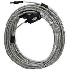 Кабель-адаптер/ Кабель-адаптер USB2.0-repeater, удлинительный активный <Am-->Af> 15м VCOM <VUS7049-15M>