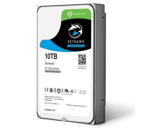 Жесткий диск/ RECERTIFIED HDD Seagate SATA3 10Tb 3.5"SkyHawk 7200 256Mb 1 year warranty (replacement ST10000VE001, ST10000VE0008) RECERTIFIED