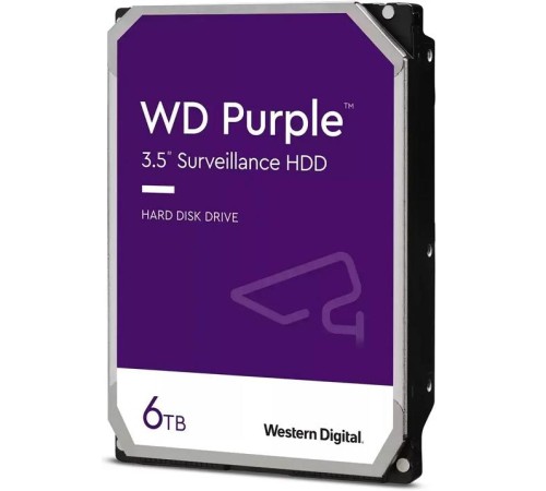 Жесткий диск/ HDD WD SATA3 6TB Purple 5400 RPM 256Mb 1 year warranty (replacement WD62PURZ, WD63PURZ) Жесткий диск/ HDD WD SATA3 6TB Purple 5400 RPM 256Mb 1 year warranty (replacement WD62PURZ, WD63PURZ)