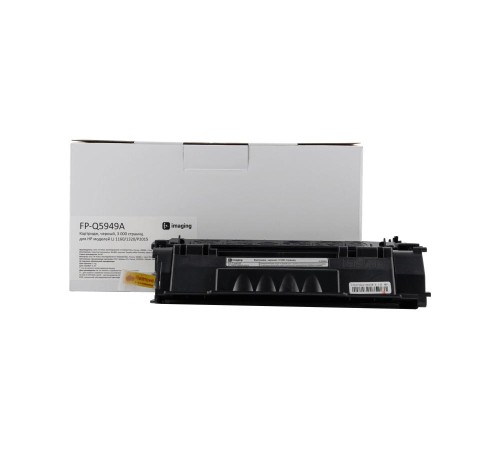 Картридж F+ imaging, черный, 3 000 страниц, для HP моделей LJ 1160/1320/P2015 (аналог Q5949A/Q7553A/CRG308/CRG315/CRG708/CRG715/CRG508/CRG515), FP-Q5949A