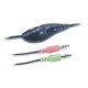 Гарнитура Genius HS-05A, 2х mini jack 3.5mm, полноразмерные наушники, регулятор громкости на проводе, длина провода 1,8м (Мятая упаковка)