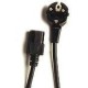 Cablexpert Кабель питания сист.блок-розетка Schuko-C13, 6А, 3x0.5мм с зазем., 1.8м, черный