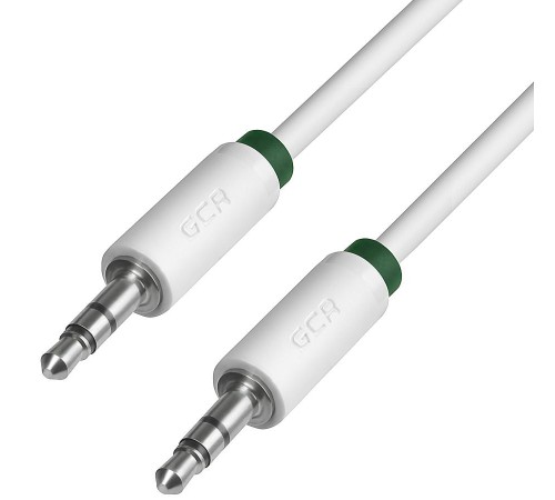 Greenconnect Кабель аудио 0.25m jack 3,5mm/jack 3,5mm белый, зеленая окантовка, ультрагибкий, 28 AWG, M/M, Premium GCR-AVC1662-0.25m, экран, стерео Greenconnect Кабель аудио 0.25m jack 3,5mm/jack 3,5mm белый, зеленая окантовка, ультрагибкий, 28 AWG, M/M, Premium GCR-AVC1662-0.25m, экран, стерео