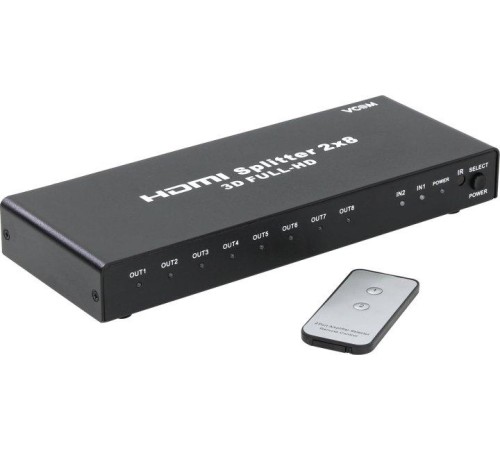 Переключатель-разветвитель/ Переключатель-разветвитель HDMI 2 =>8 VCOM <DD4528>