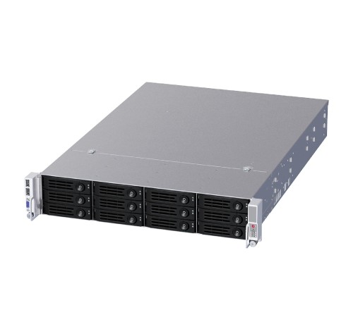 Серверный корпус/ 2U 12 swap trays, 12G Backplane, 800W CRPS(1+1)/ 648mm depth