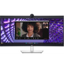 Монитор Dell 34"    P3424WEB Curved S/BK(IPS;21:9;3440x1440x60Hz;300cd/m2;1000:1;5ms;178/178;1.07bill;DP1.2(HDCP2.2),HDMI2.2,2xType-C,4xUSB 3.2(Gen1);RJ45;WСam4MP RGB+IR2K;mcr;2x5W;HAS;Tilt; Swiv;VESA)