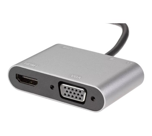 Адаптер/ Адаптер USB Type-Cm-->VGA, HDMI 4k*30Hz, USB3.0, PD, Audio, iOpen (Aopen/Qust)<ACU4511> Адаптер/ Адаптер USB Type-Cm-->VGA, HDMI 4k*30Hz, USB3.0, PD, Audio, iOpen (Aopen/Qust)<ACU4511>