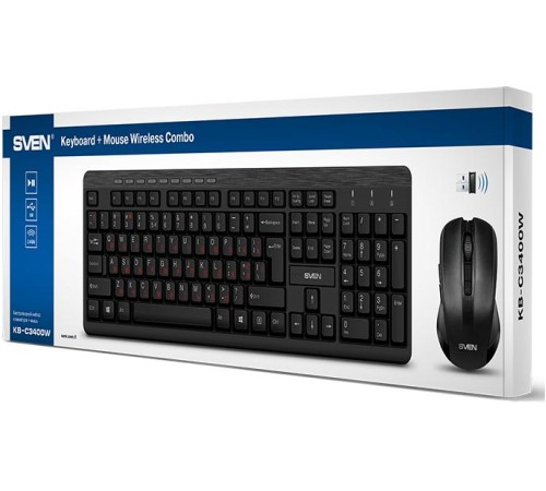 Беспроводной набор клавиатура+мышь SVEN KB-C3400W Беспроводной набор клавиатура+мышь SVEN KB-C3400W